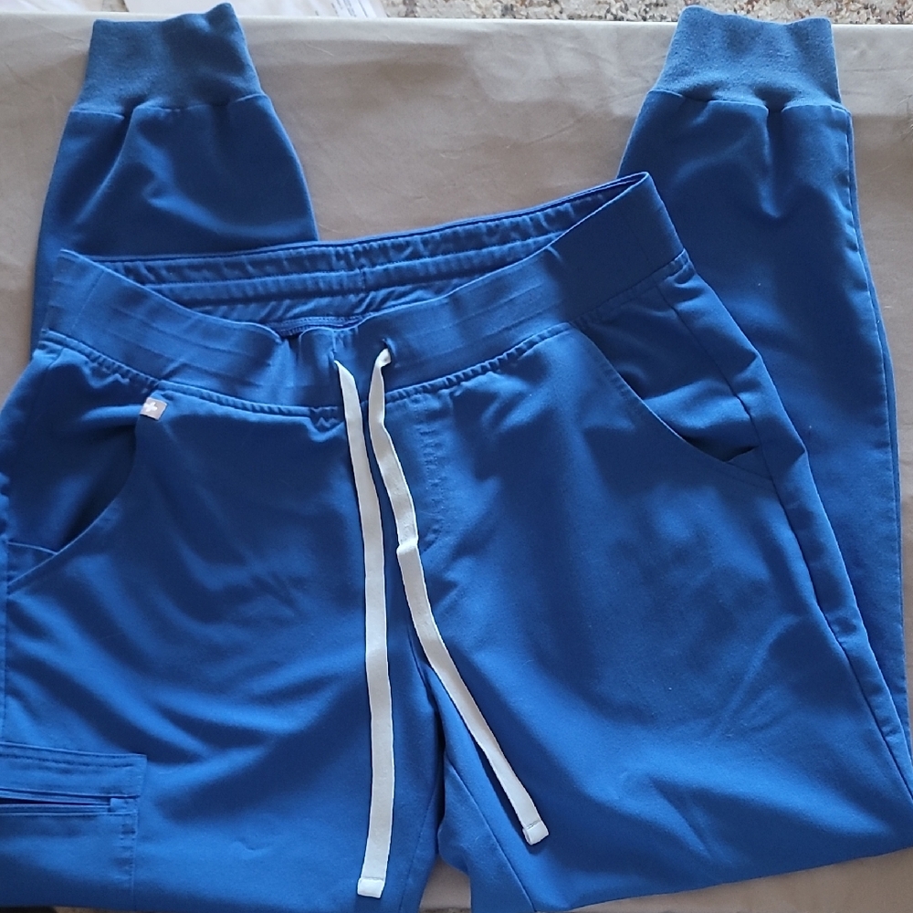 Figs Royal Blue Zamora Pants Medium